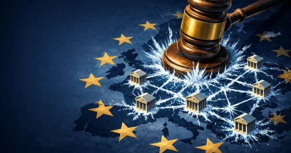 Symbolbild zu EU-Gerichten und grenzüberschreitenden Maßnahmen gegen Glücksspielanbieter.